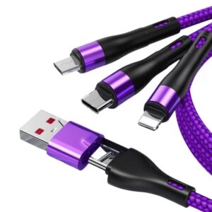 DLS-CA103 2 IN 3 Design USB+Type-C to MIC. Type-C.LIGHTNING 1200MM